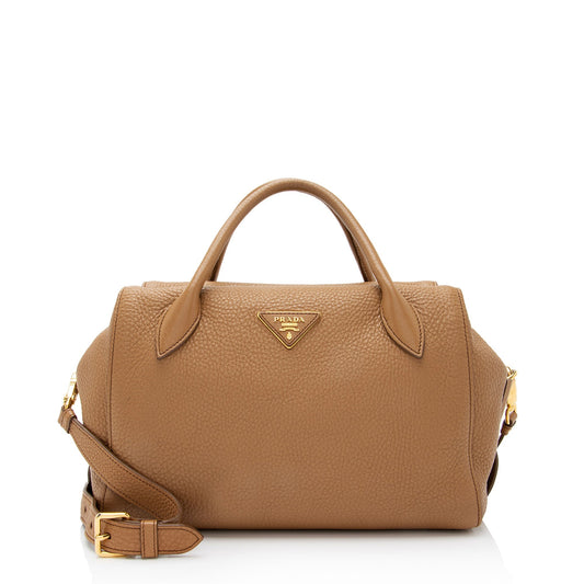 Prada Vitello Daino Duffle Bag - Rovelle Bags