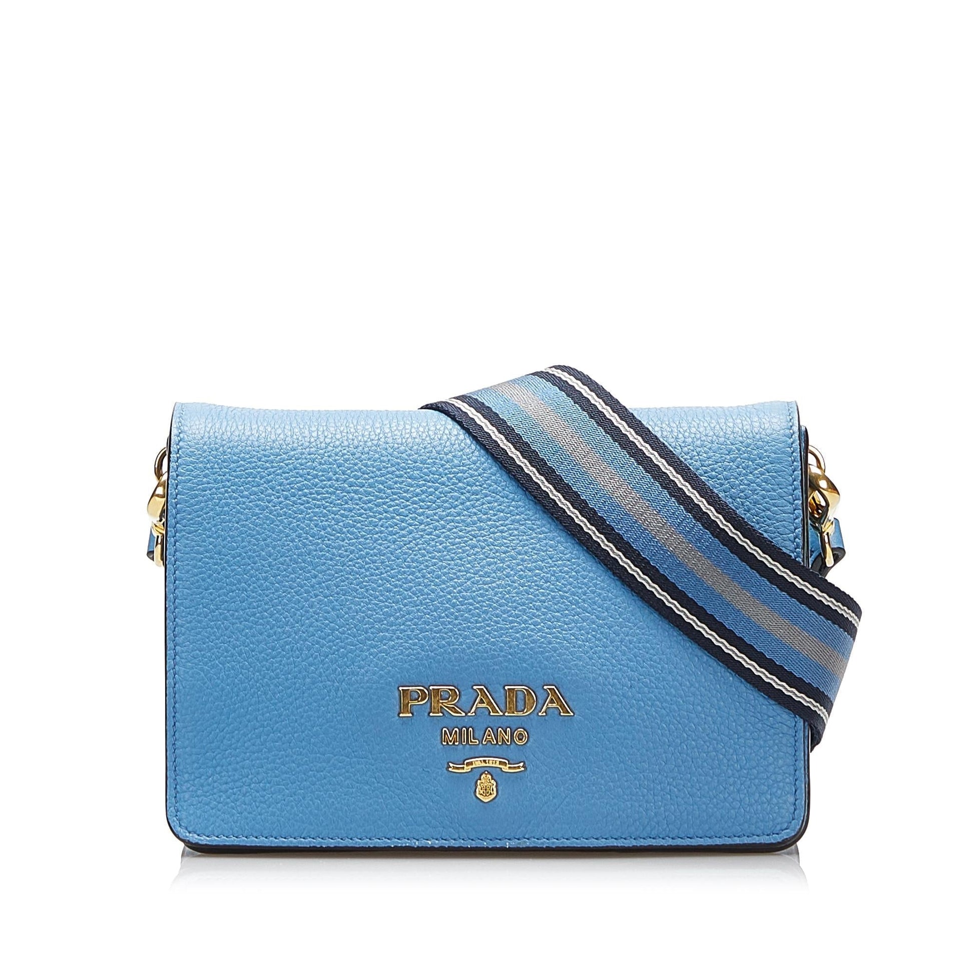 Prada Vitello Daino Flap Crossbody - Rovelle Bags