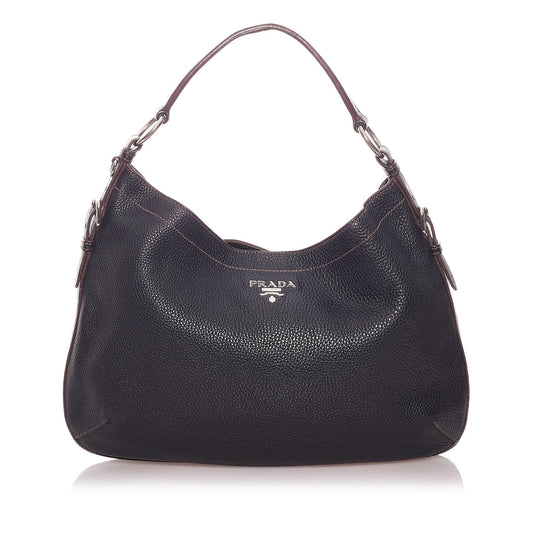 Prada Vitello Daino Hobo Bag Handbag Style 2 - Rovelle Bags