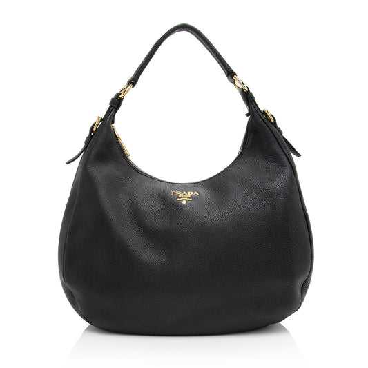 Prada Vitello Daino Hobo Hobo Bag Style 2 - Rovelle Bags