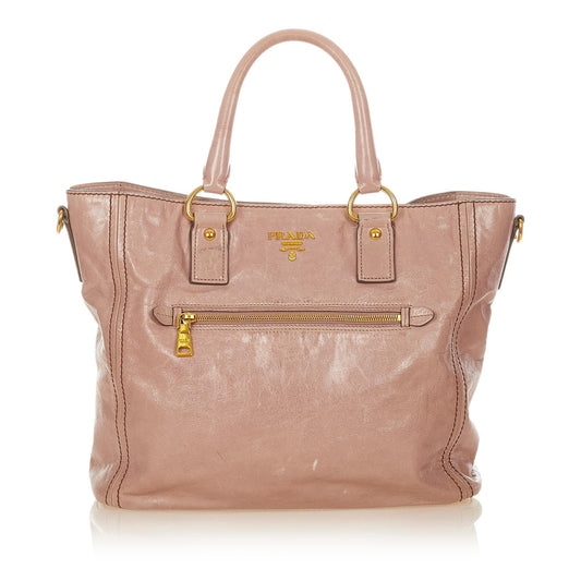 Prada Vitello Daino Leather Satchel - Rovelle Bags