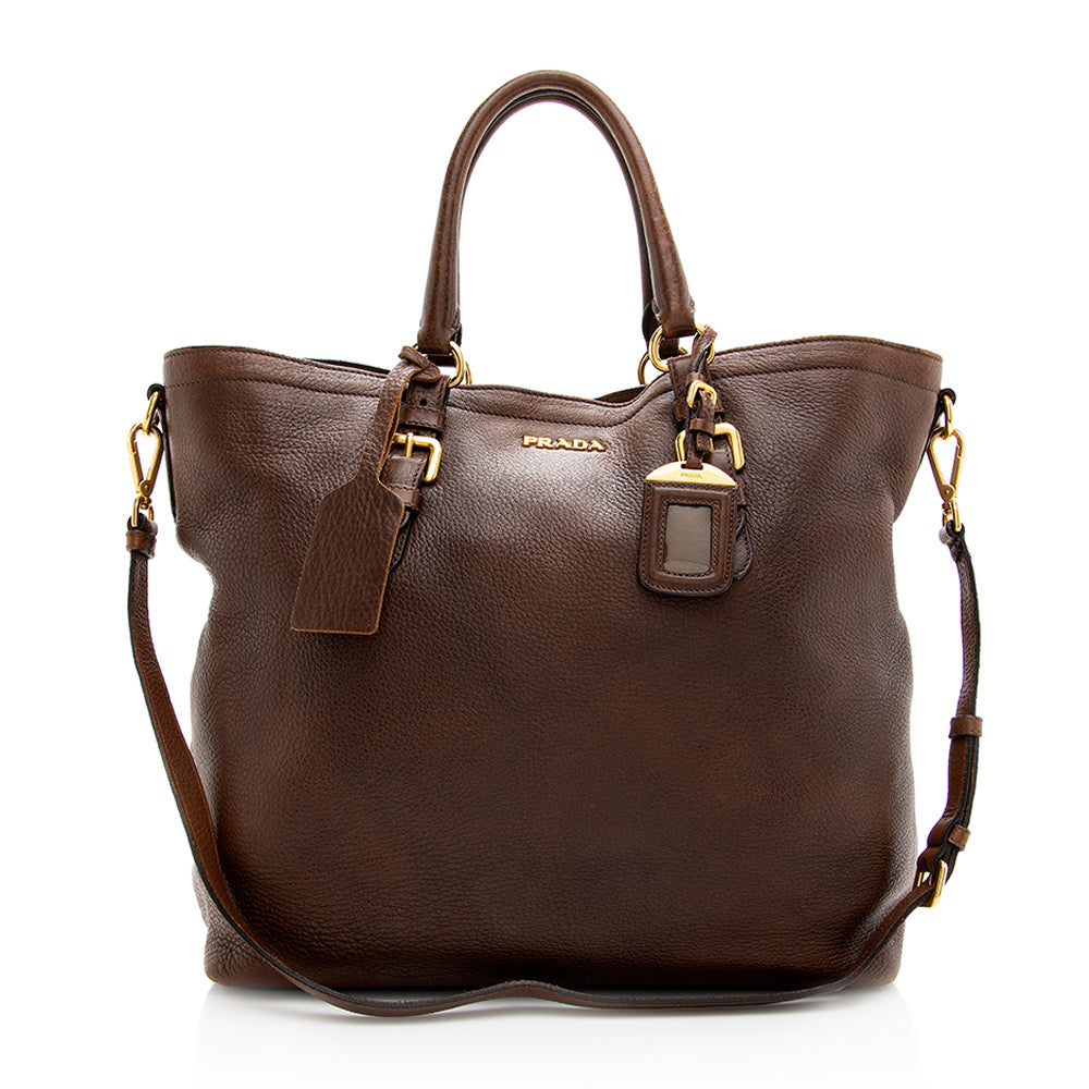 Prada Vitello Daino Leather Tote Style 4 - Rovelle Bags