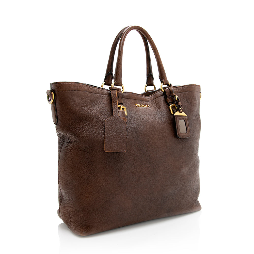 Prada Vitello Daino Leather Tote Style 4 - Rovelle Bags