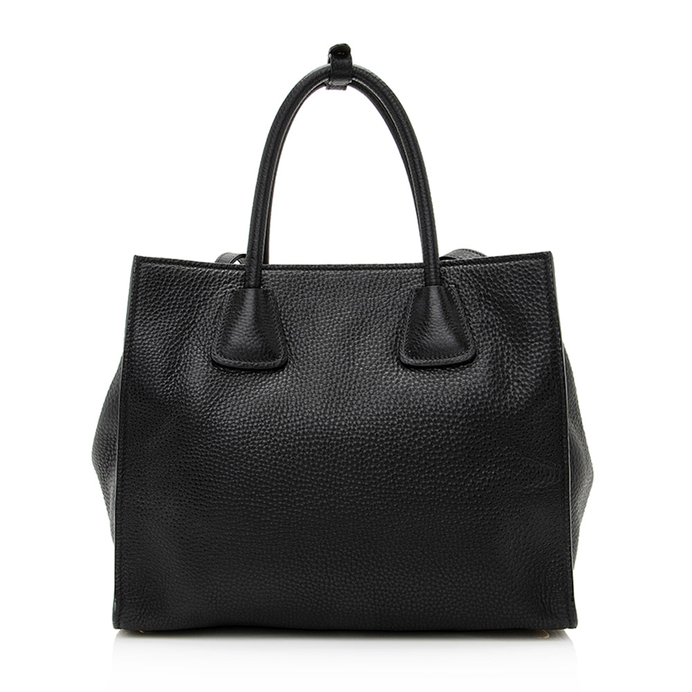 Prada Vitello Daino Leather Twin Pocket Tote - Rovelle Bags
