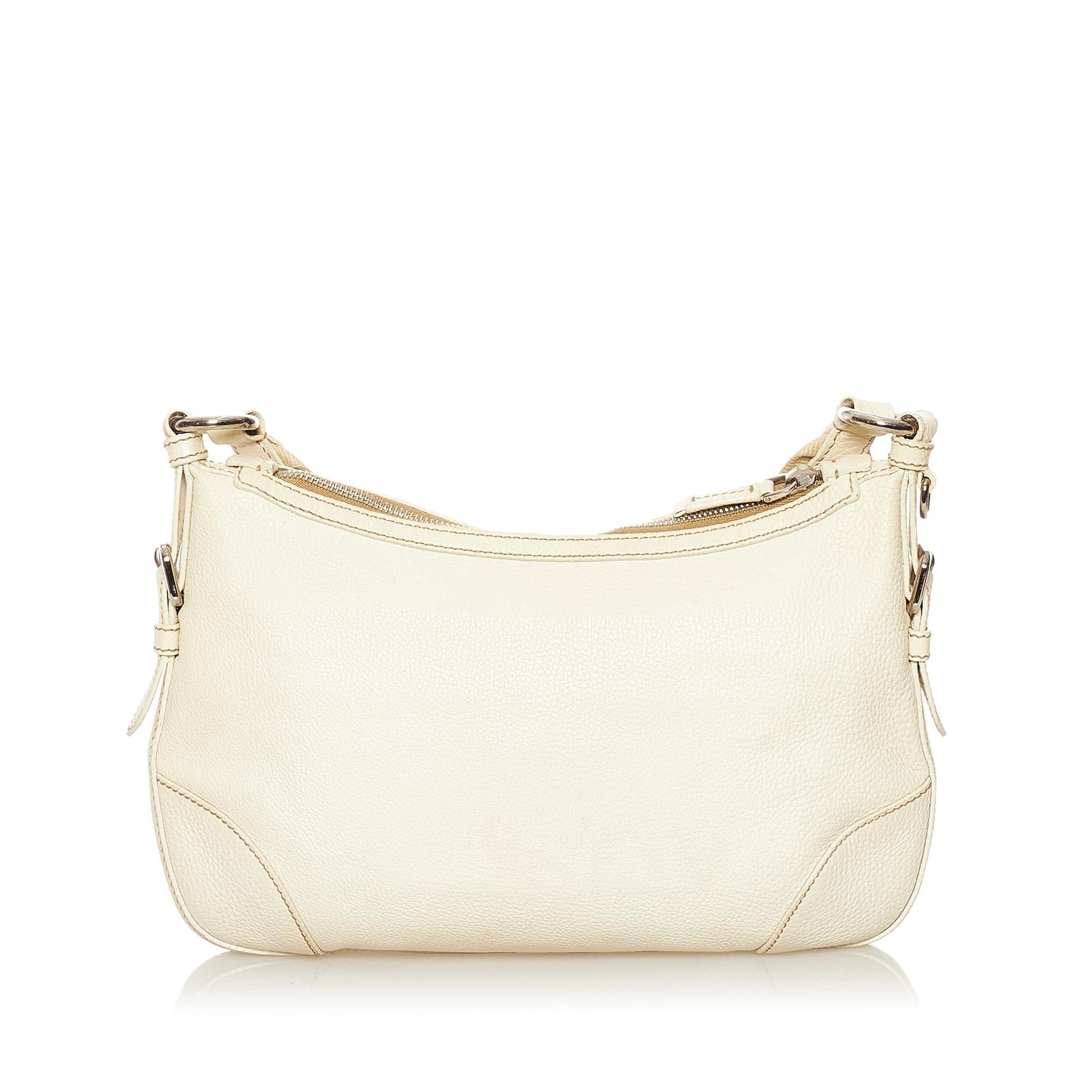Prada Vitello Daino Logo Crossbody Bag - Rovelle Bags