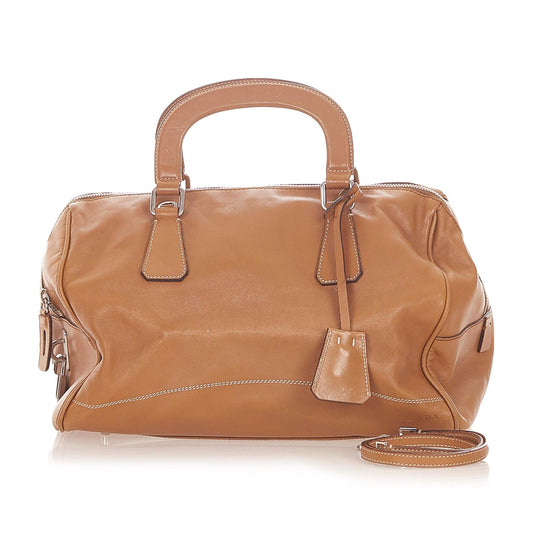 Prada Vitello Daino Satchel Style 49 - Rovelle Bags