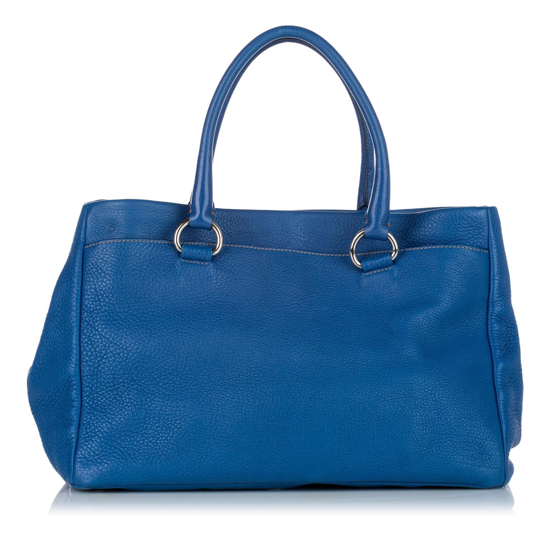 Prada Vitello Daino Satchel Style 36 - Rovelle Bags