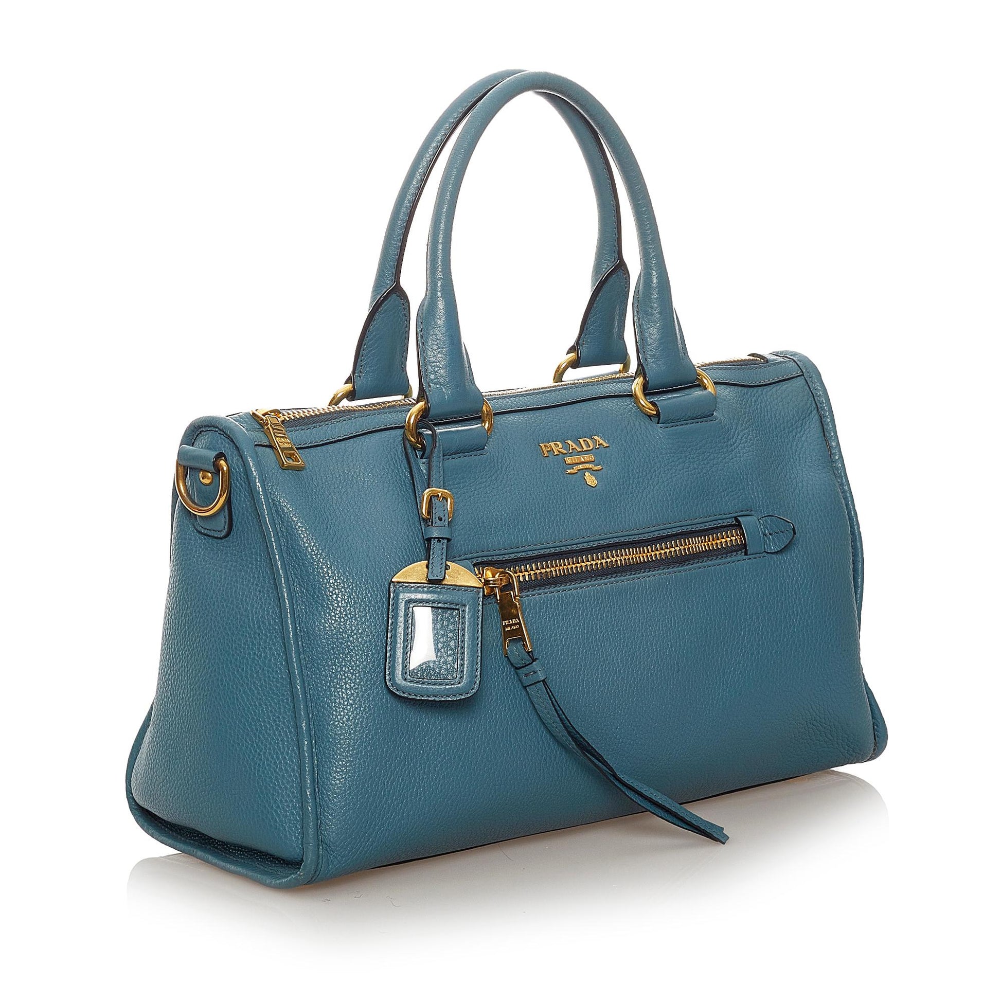 Prada Vitello Daino Satchel Style 65 - Rovelle Bags