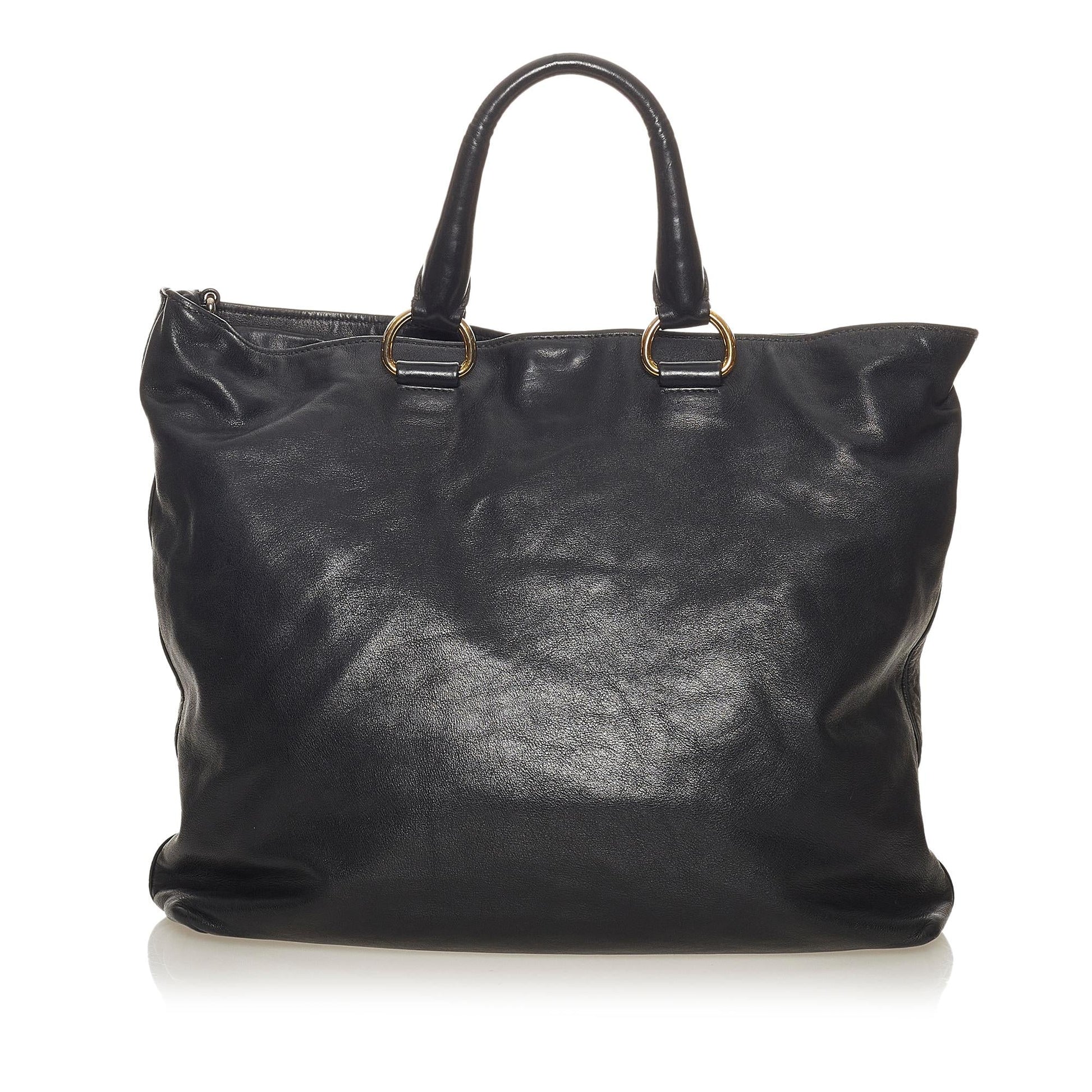 Prada Vitello Daino Satchel Style 57 - Rovelle Bags