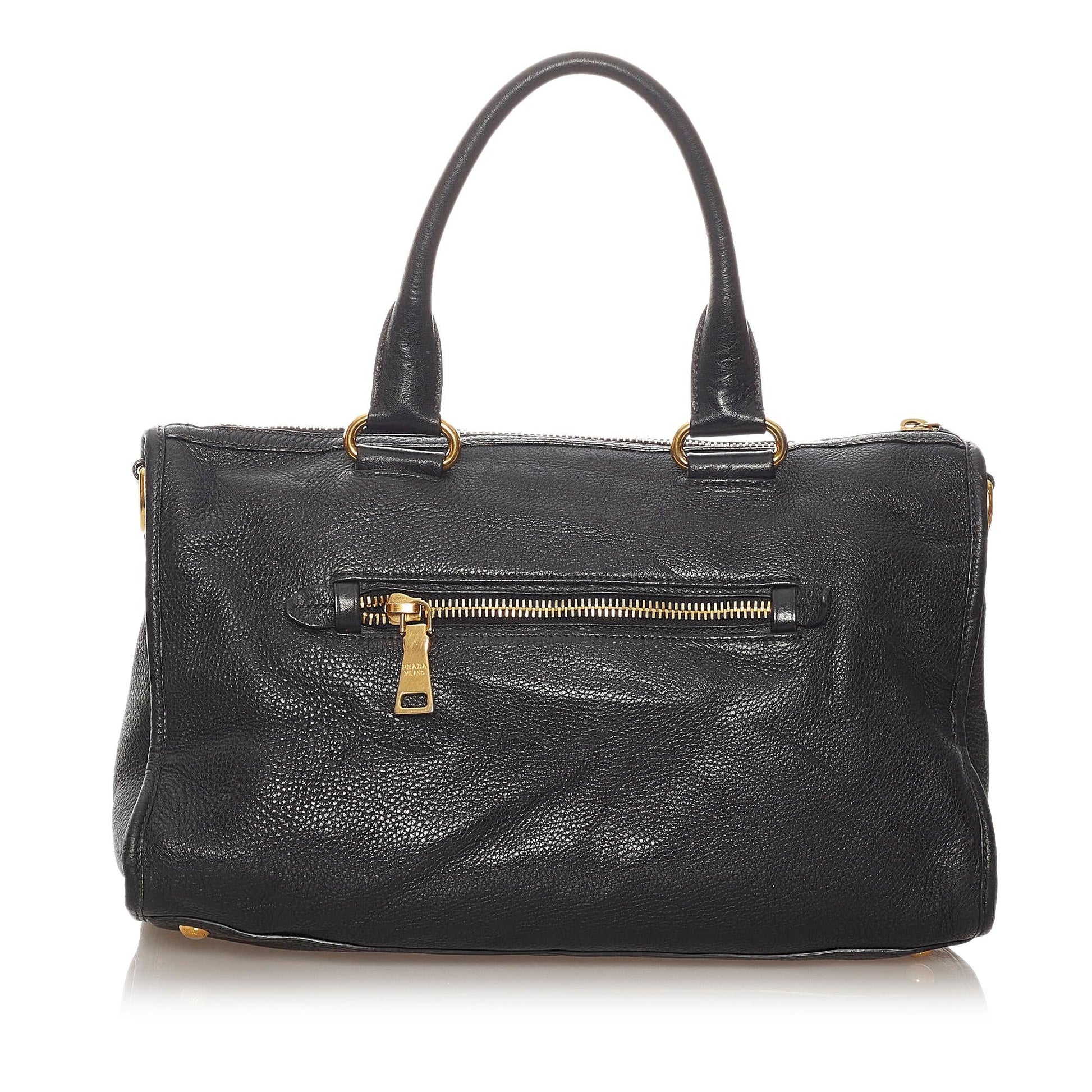 Prada Vitello Daino Satchel Style 54 - Rovelle Bags