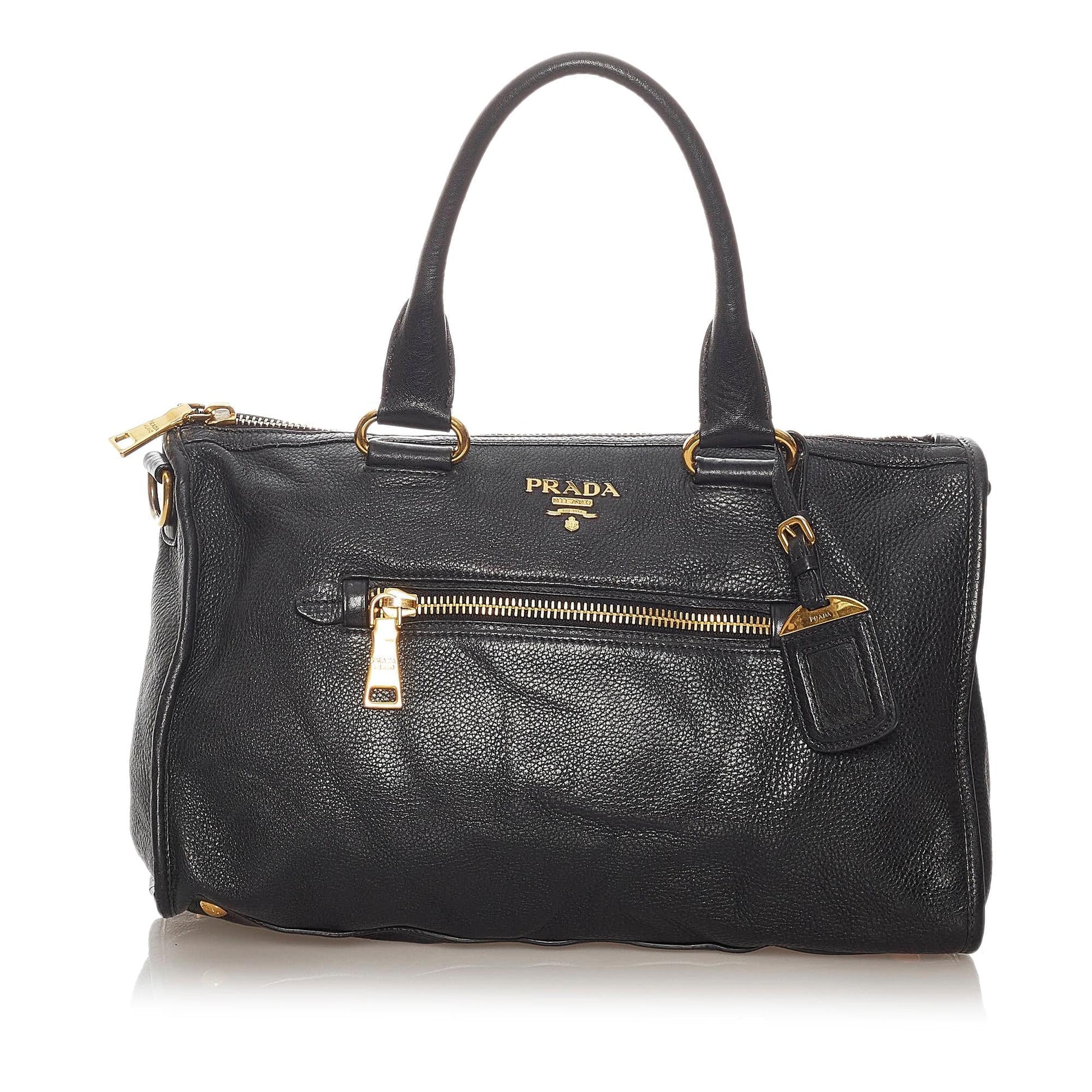 Prada Vitello Daino Satchel Style 54 - Rovelle Bags