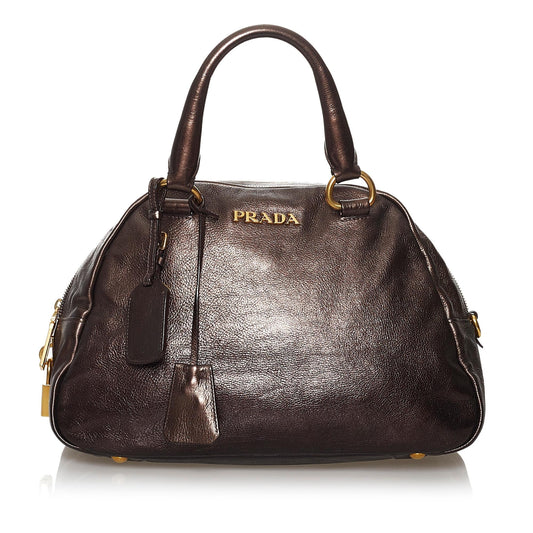 Prada Vitello Daino Satchel Style 40 - Rovelle Bags