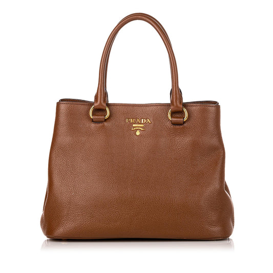 Prada Vitello Daino Satchel Style 39 - Rovelle Bags