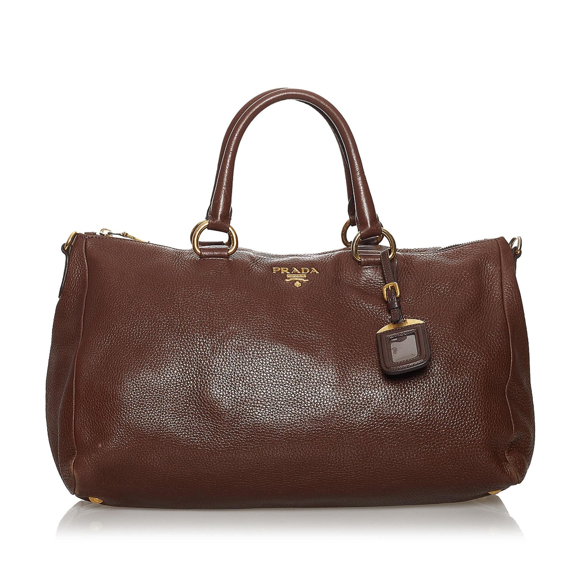 Prada Vitello Daino Satchel Style 38 - Rovelle Bags
