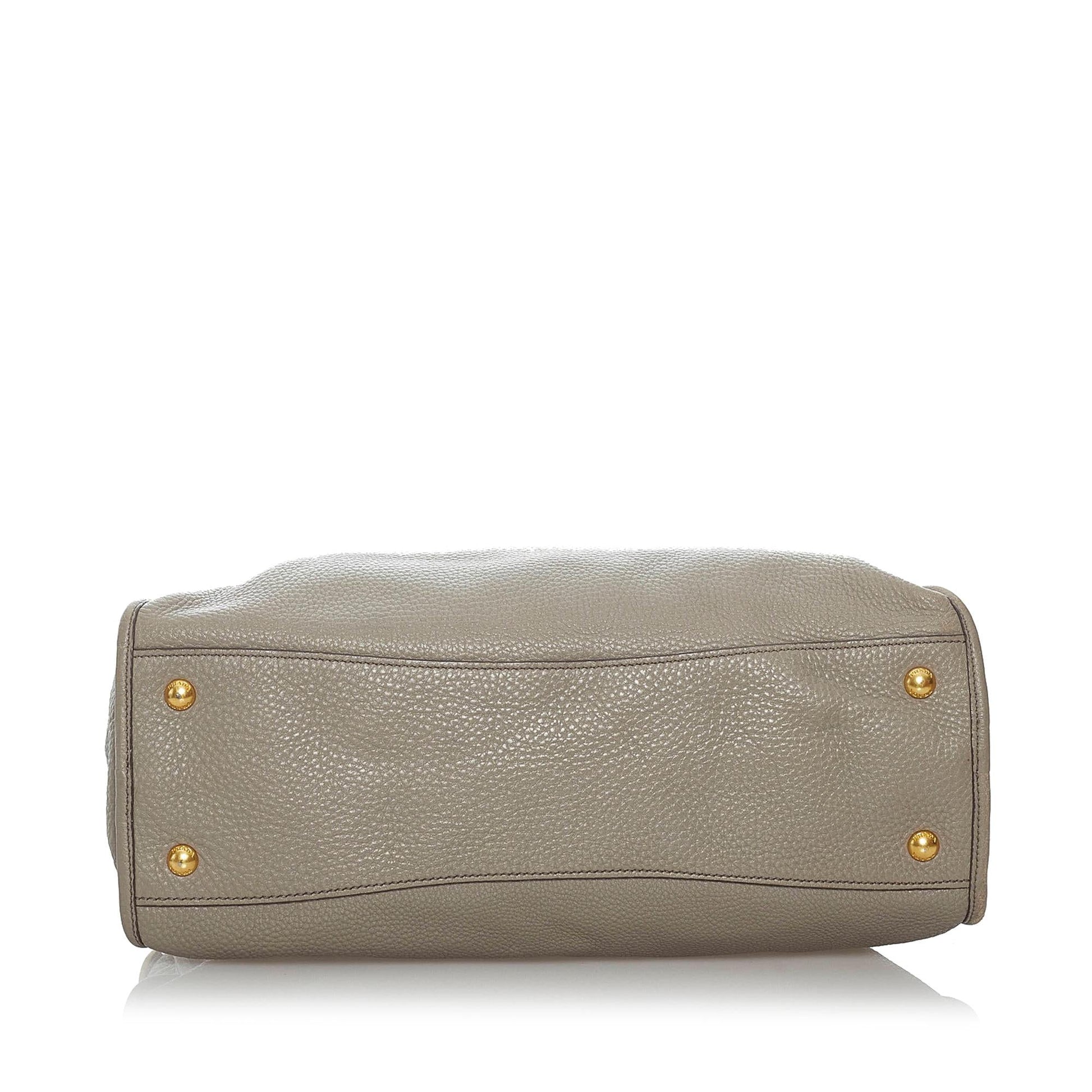 Prada Vitello Daino Satchel Style 37 - Rovelle Bags
