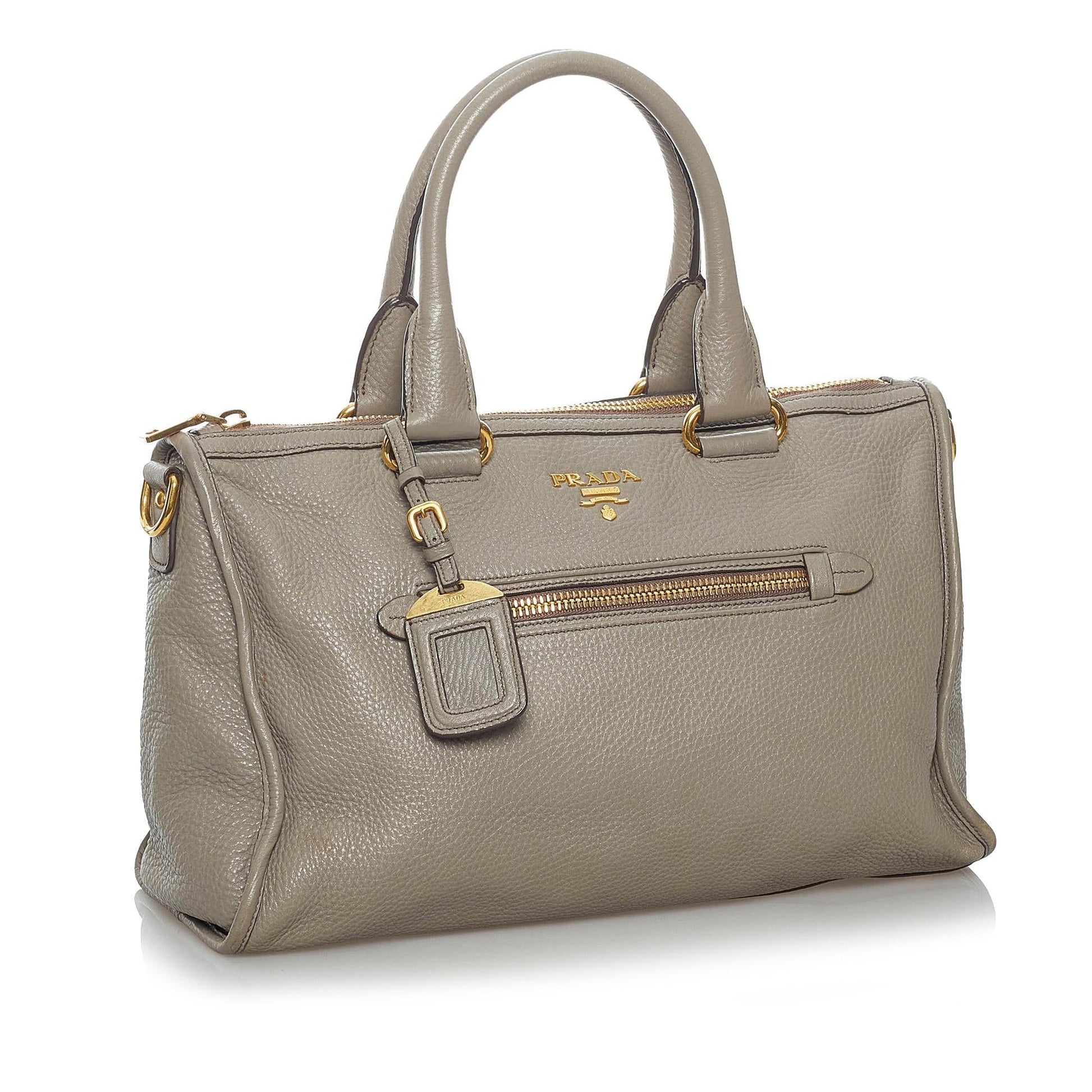Prada Vitello Daino Satchel Style 37 - Rovelle Bags