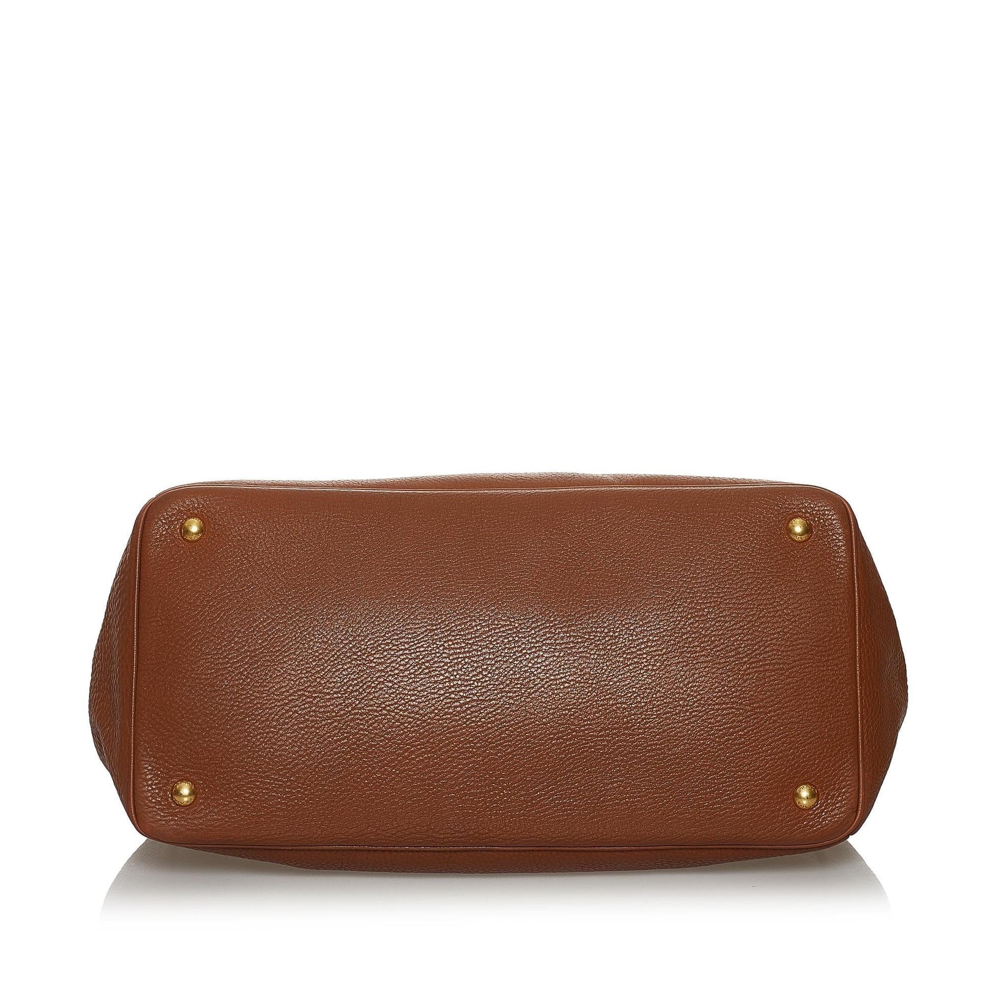 Prada Vitello Daino Satchel Style 34 - Rovelle Bags