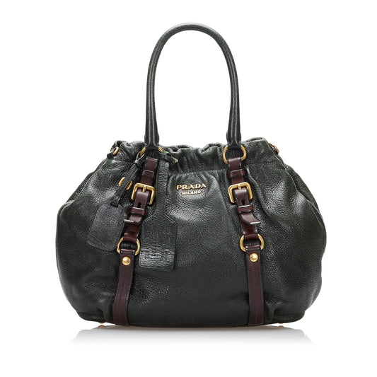 Prada Vitello Daino Satchel Style 11 - Rovelle Bags