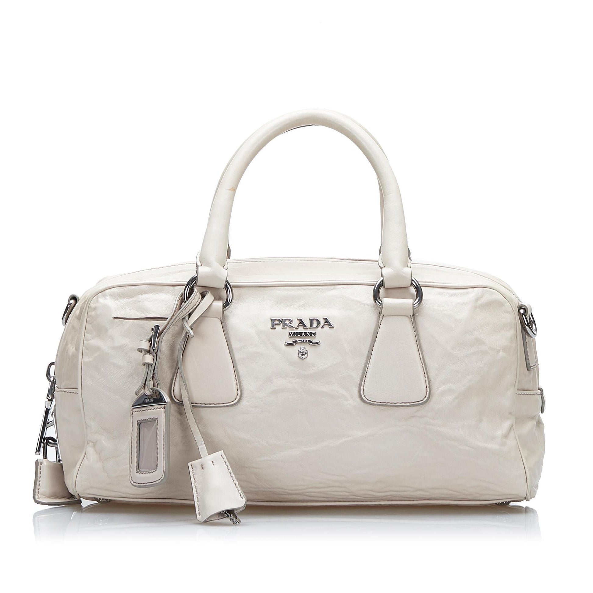 Prada Vitello Daino Satchel Style 9 - Rovelle Bags