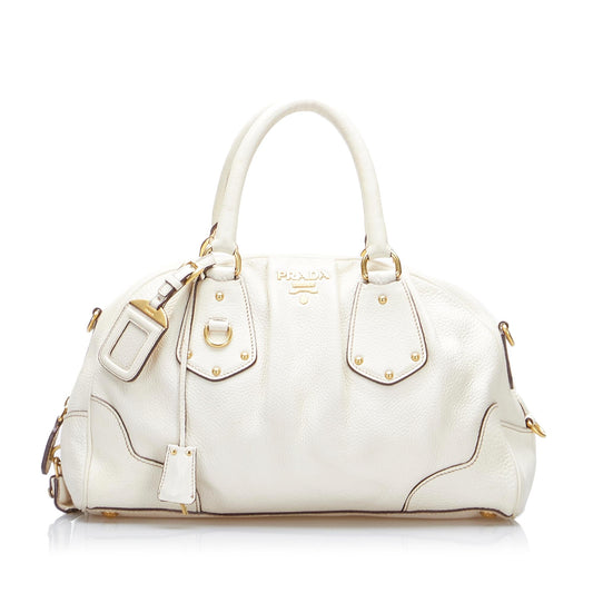 Prada Vitello Daino Satchel Style 4 - Rovelle Bags