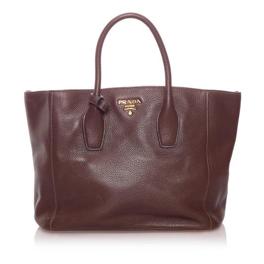 Prada Vitello Daino Shopper Tote Bag - Rovelle Bags