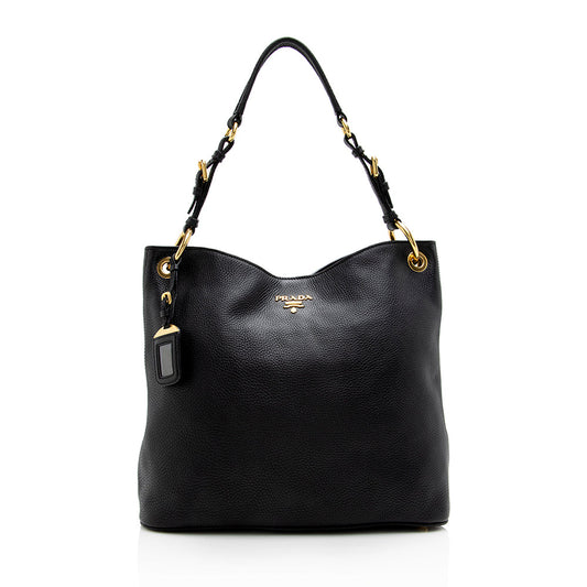 Prada Vitello Daino Shoulder Bag Style 15 - Rovelle Bags