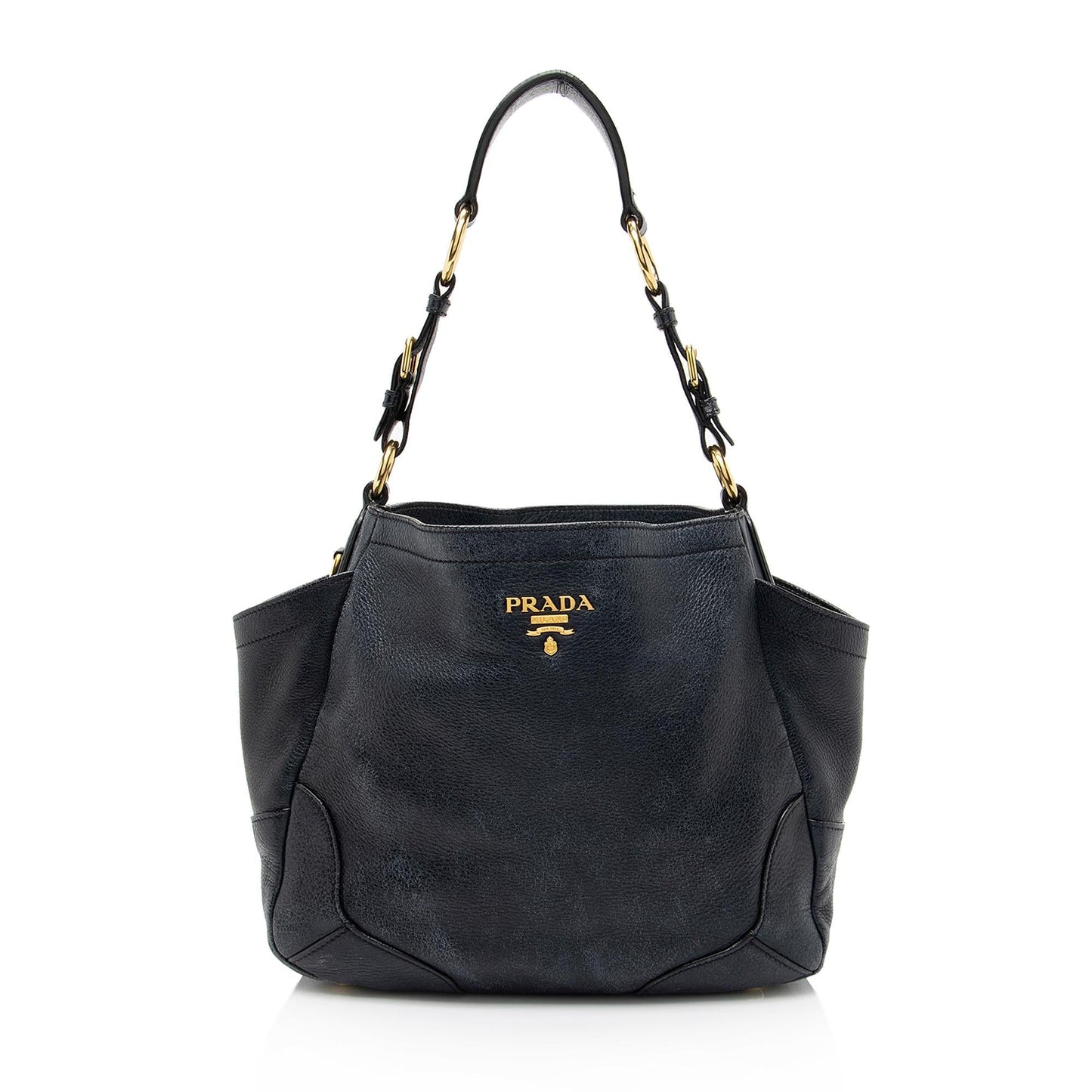 Prada Vitello Daino Side Pocket Hobo Hobo Bag Style 2 - Rovelle Bags