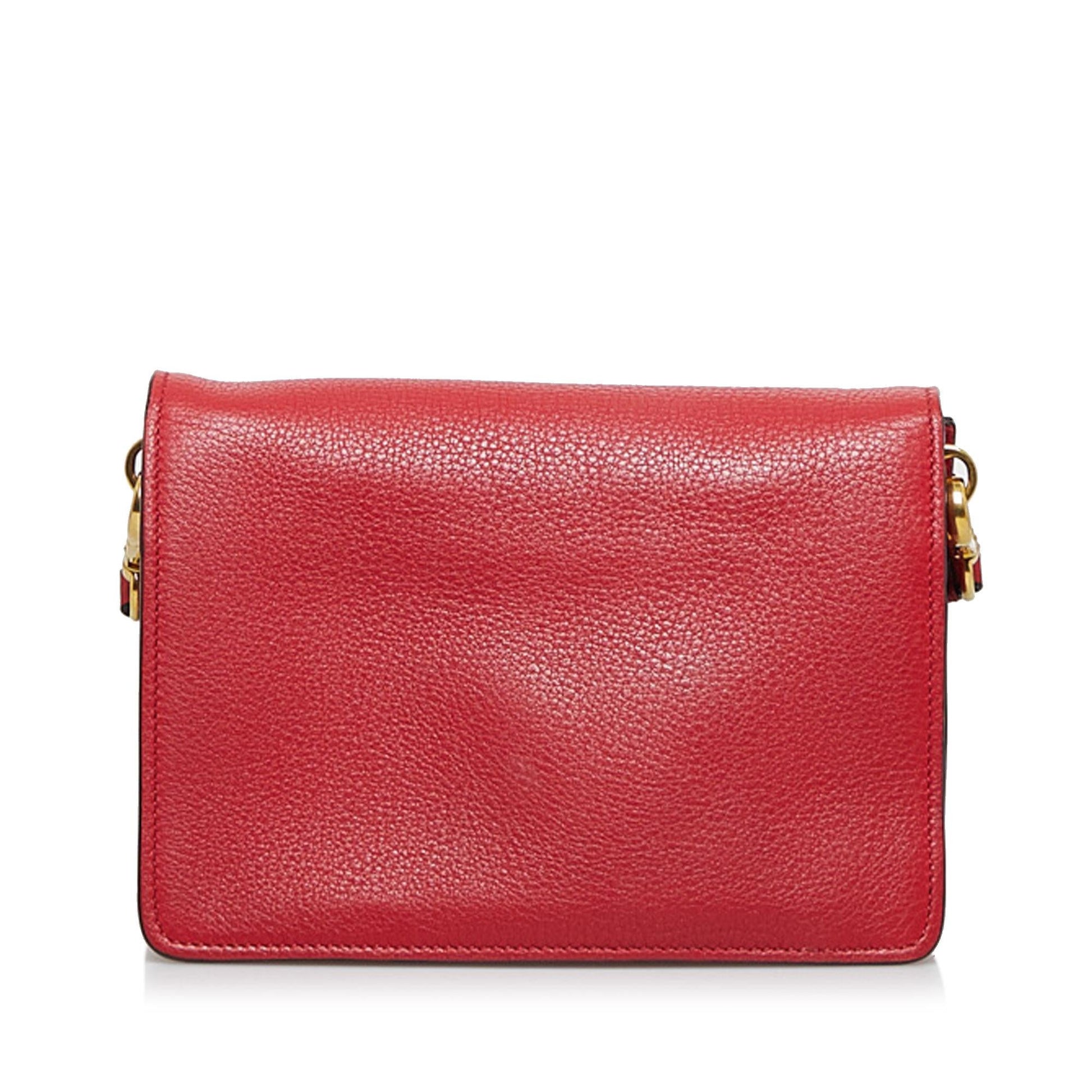 Prada Vitello Daino Small Flap Crossbody Bag - Rovelle Bags