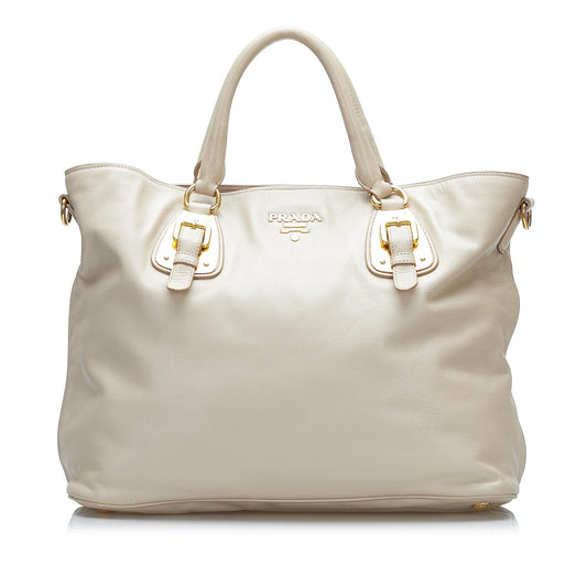 Prada Vitello Daino Soft Calf Satchel - Rovelle Bags