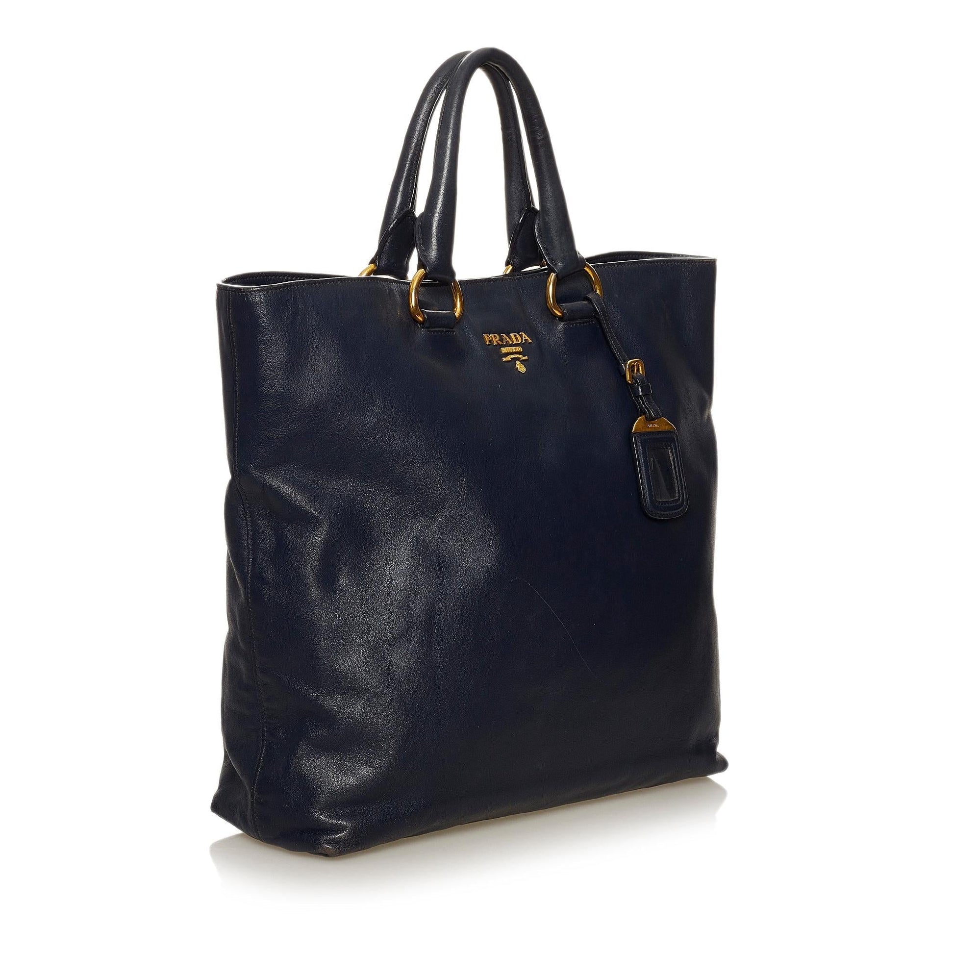 Prada Vitello Daino Tote Handbag Style 25 - Rovelle Bags