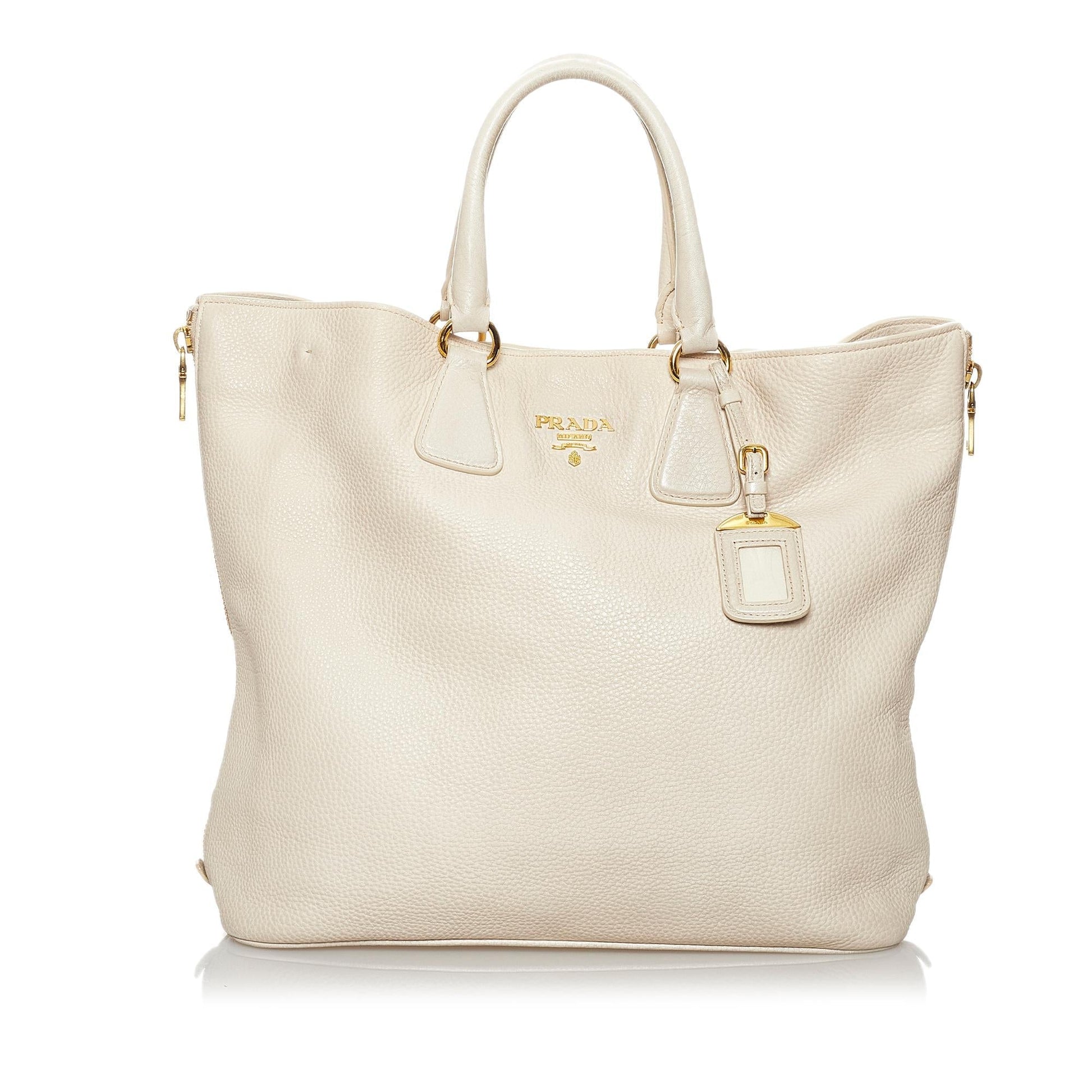 Prada Vitello Daino Tote Handbag Style 22 - Rovelle Bags