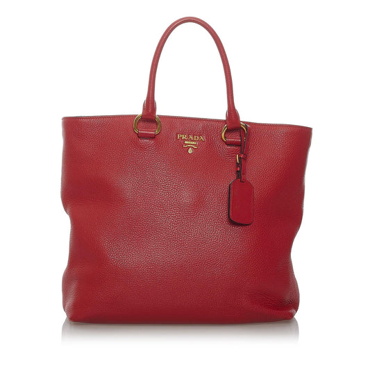 Prada Vitello Daino Tote Handbag Style 21 - Rovelle Bags