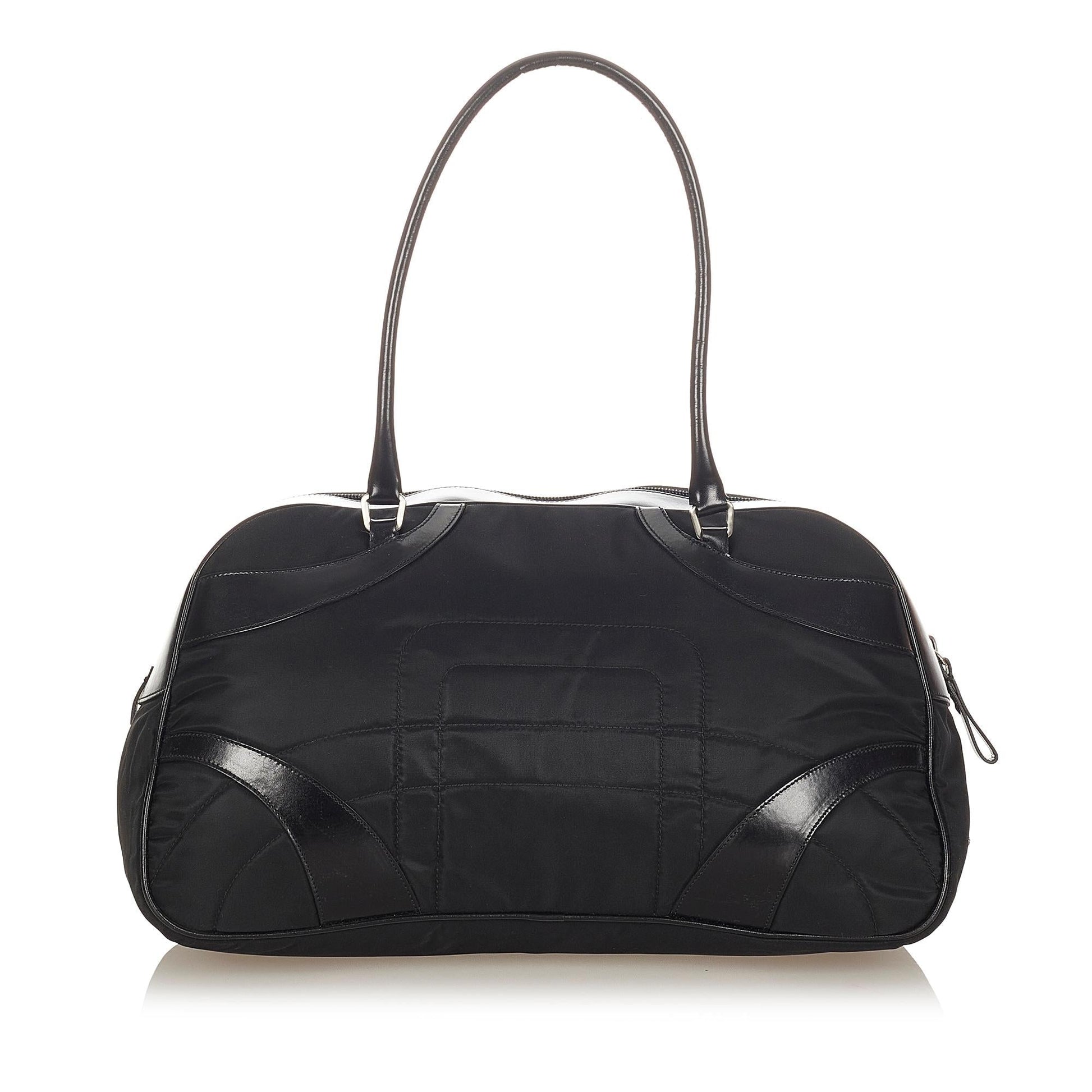 Prada Vitello Drive Nylon Bowler Bag - Rovelle Bags