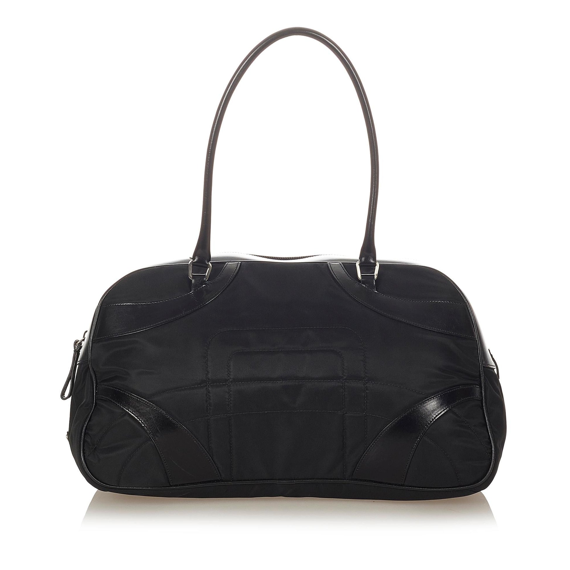 Prada Vitello Drive Nylon Bowler Bag - Rovelle Bags