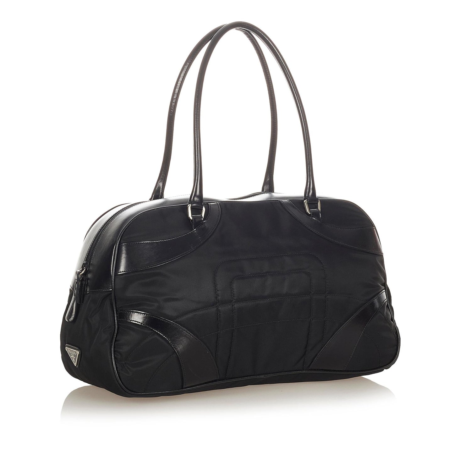 Prada Vitello Drive Nylon Bowler Bag - Rovelle Bags