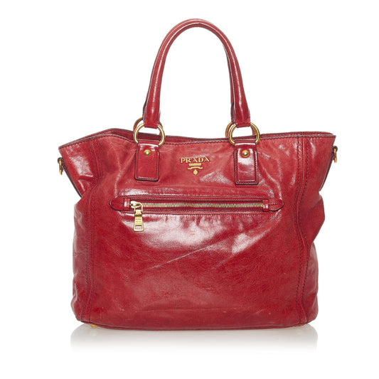 Prada Vitello Lux Tote Handbag - Rovelle Bags