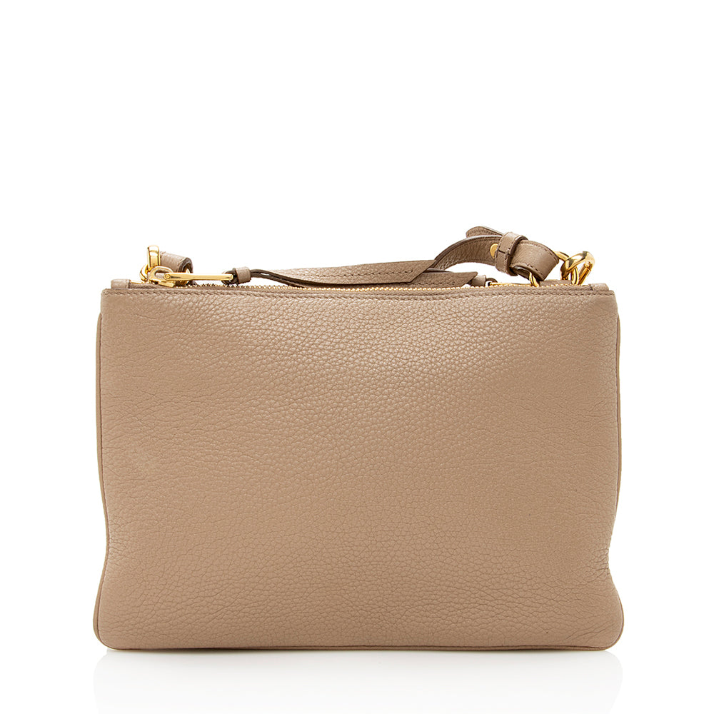 Prada Vitello Phenix Double Zip Crossbody Bag - Rovelle Bags