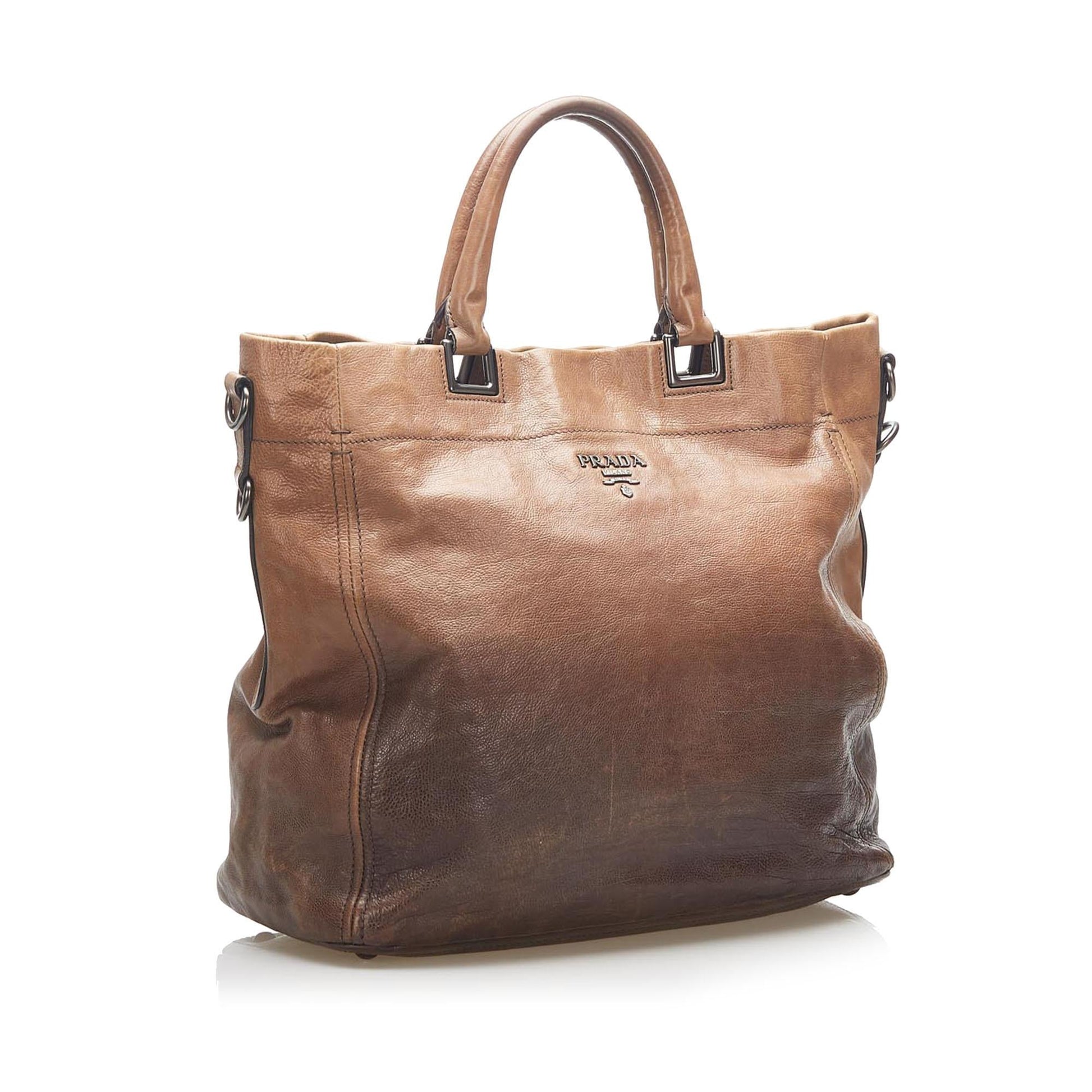 Prada Vitello Shine Satchel Style 33 - Rovelle Bags
