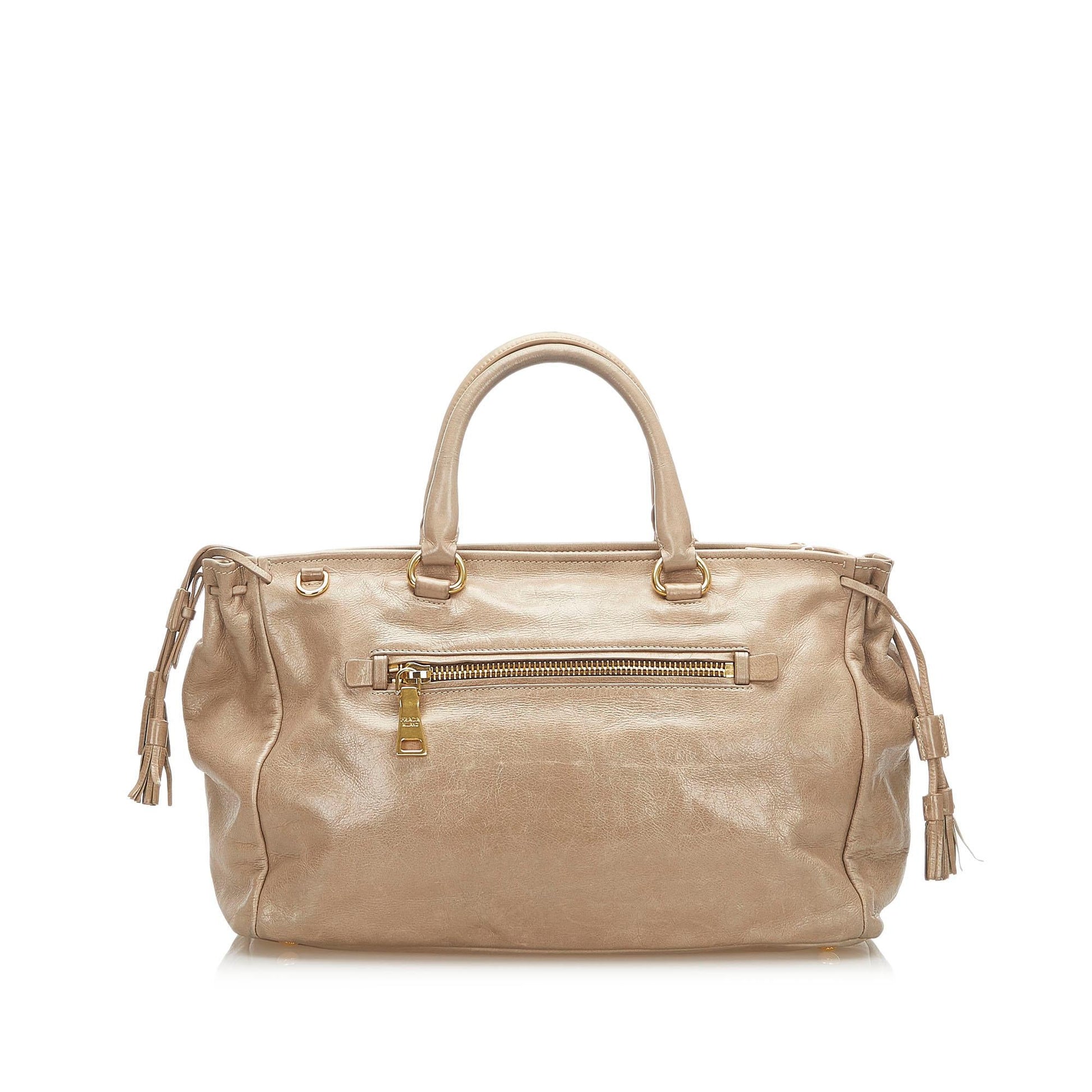 Prada Vitello Shine Satchel Style 20 - Rovelle Bags