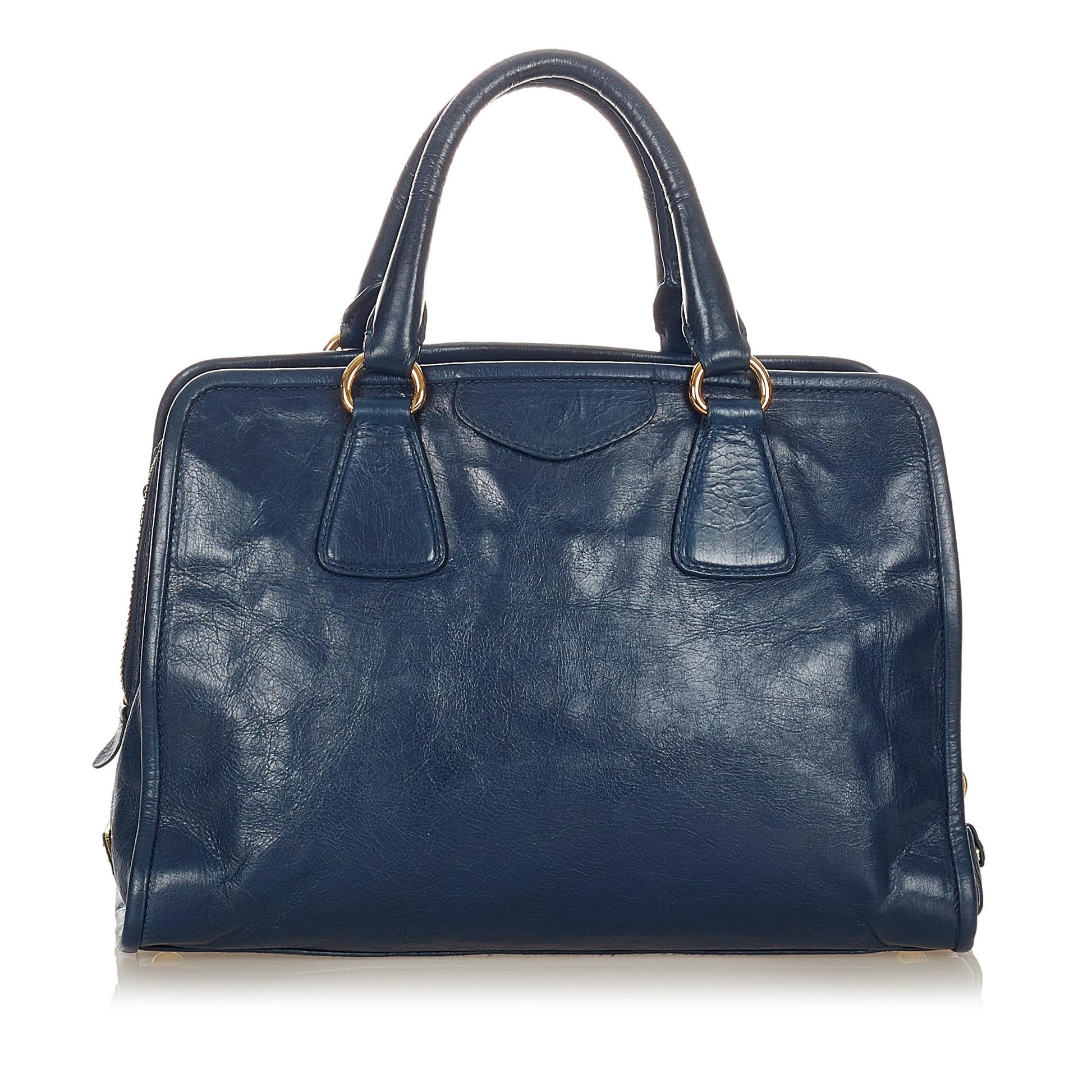 Prada Vitello Shine Satchel Style 21 - Rovelle Bags