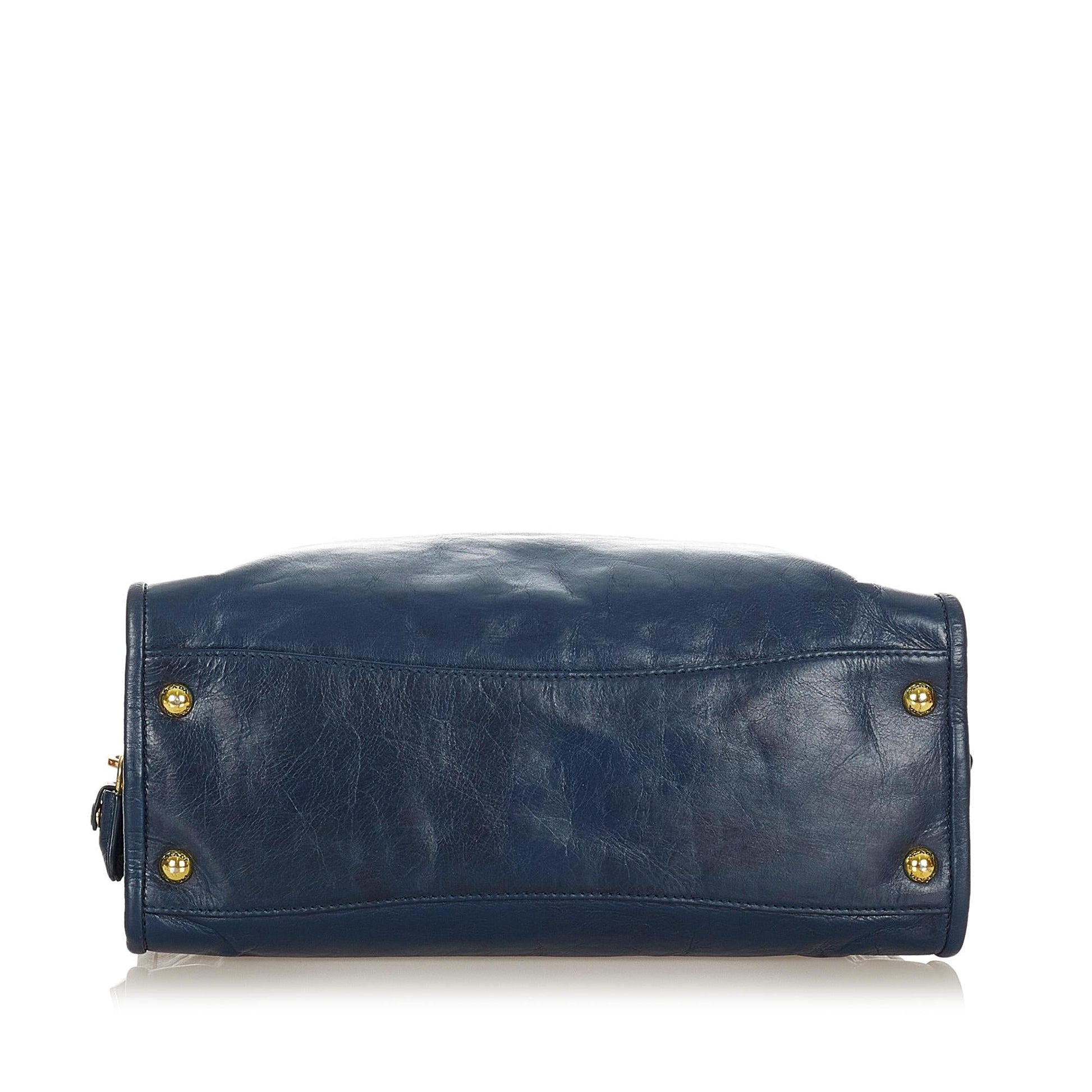 Prada Vitello Shine Satchel Style 21 - Rovelle Bags