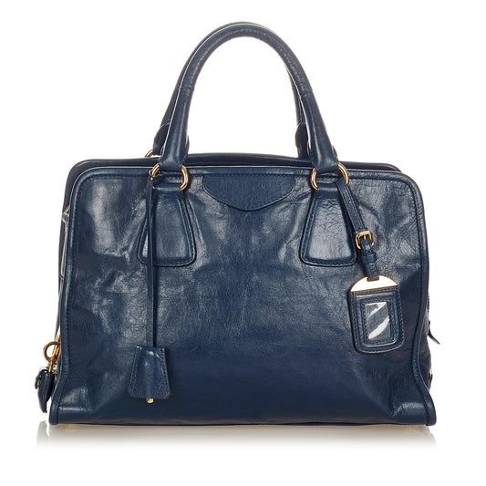 Prada Vitello Shine Satchel Style 21 - Rovelle Bags