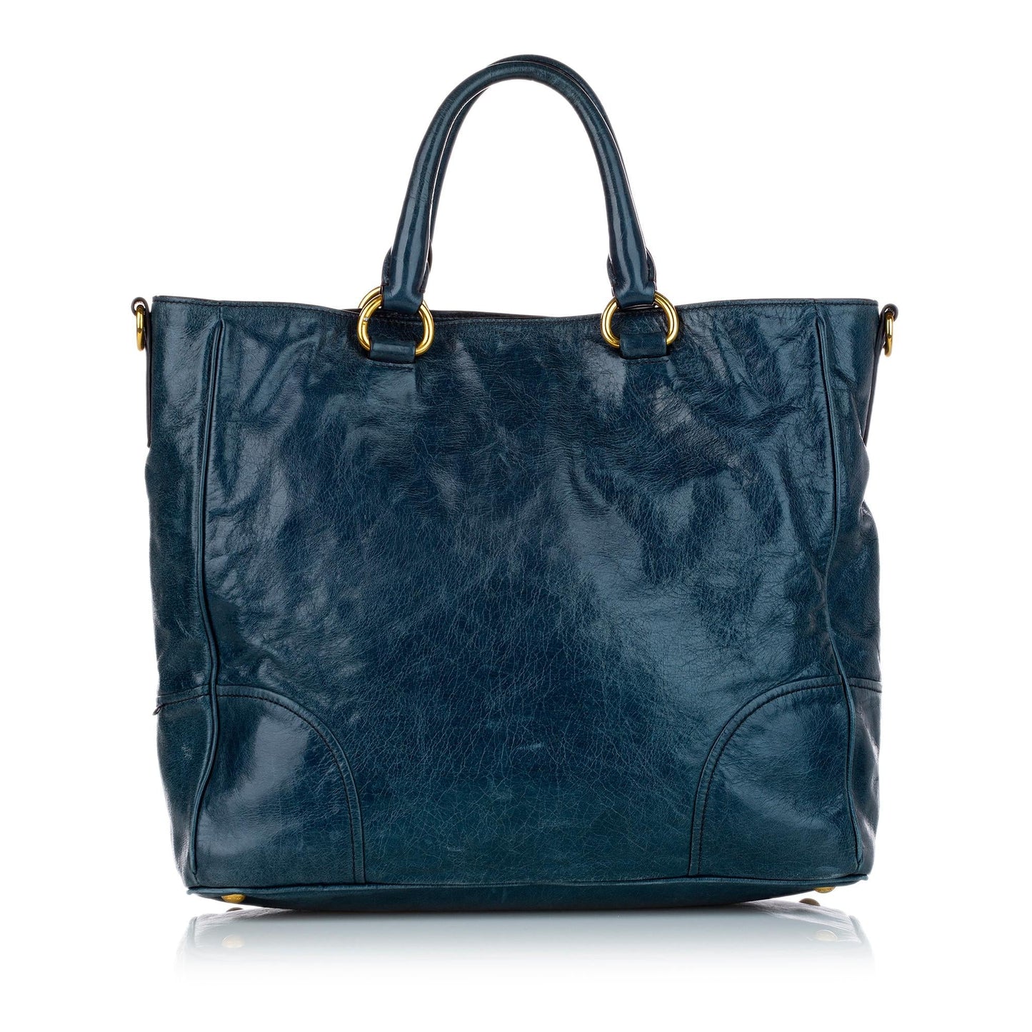 Prada Vitello Shine Satchel Style 30 - Rovelle Bags