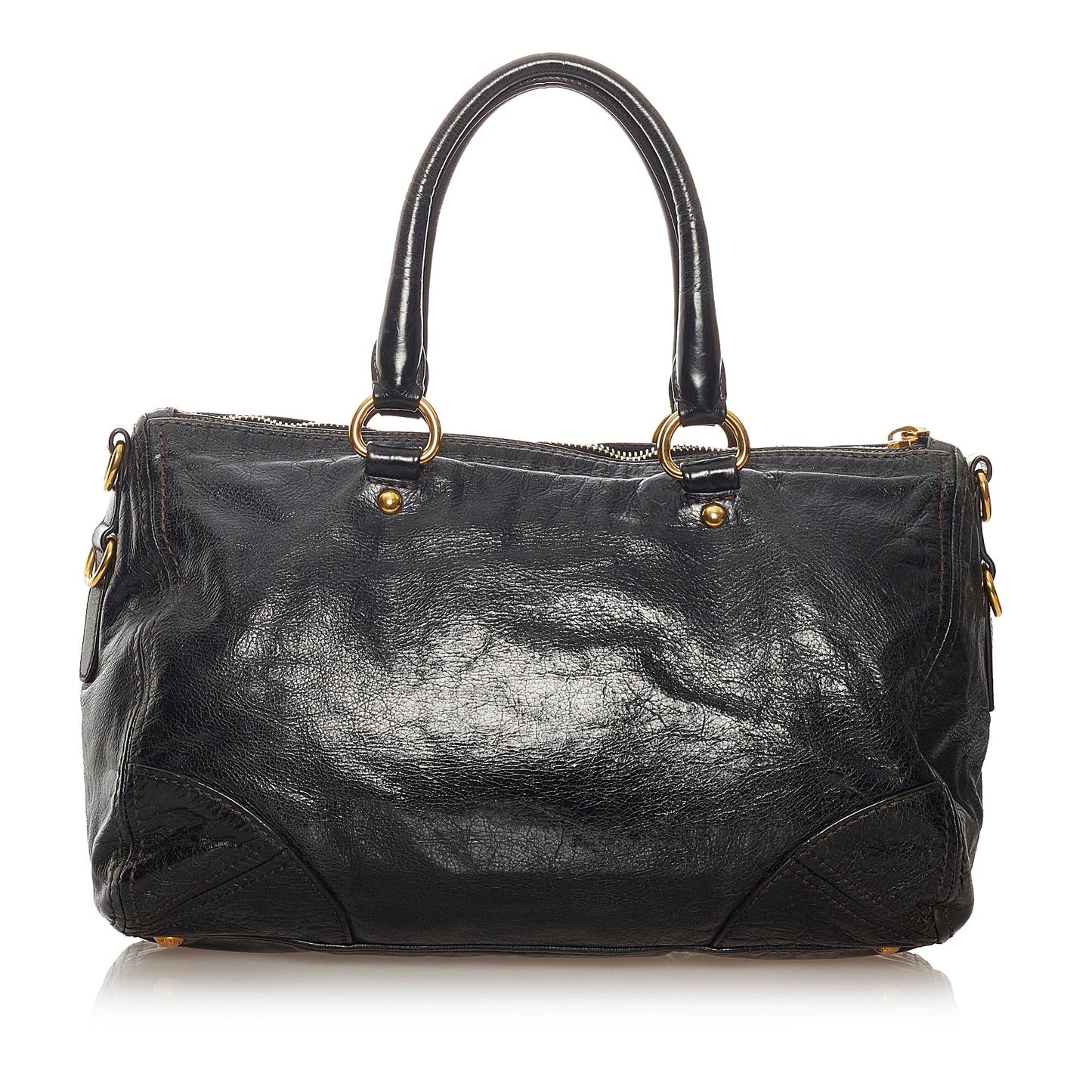 Prada Vitello Shine Satchel Style 31 - Rovelle Bags
