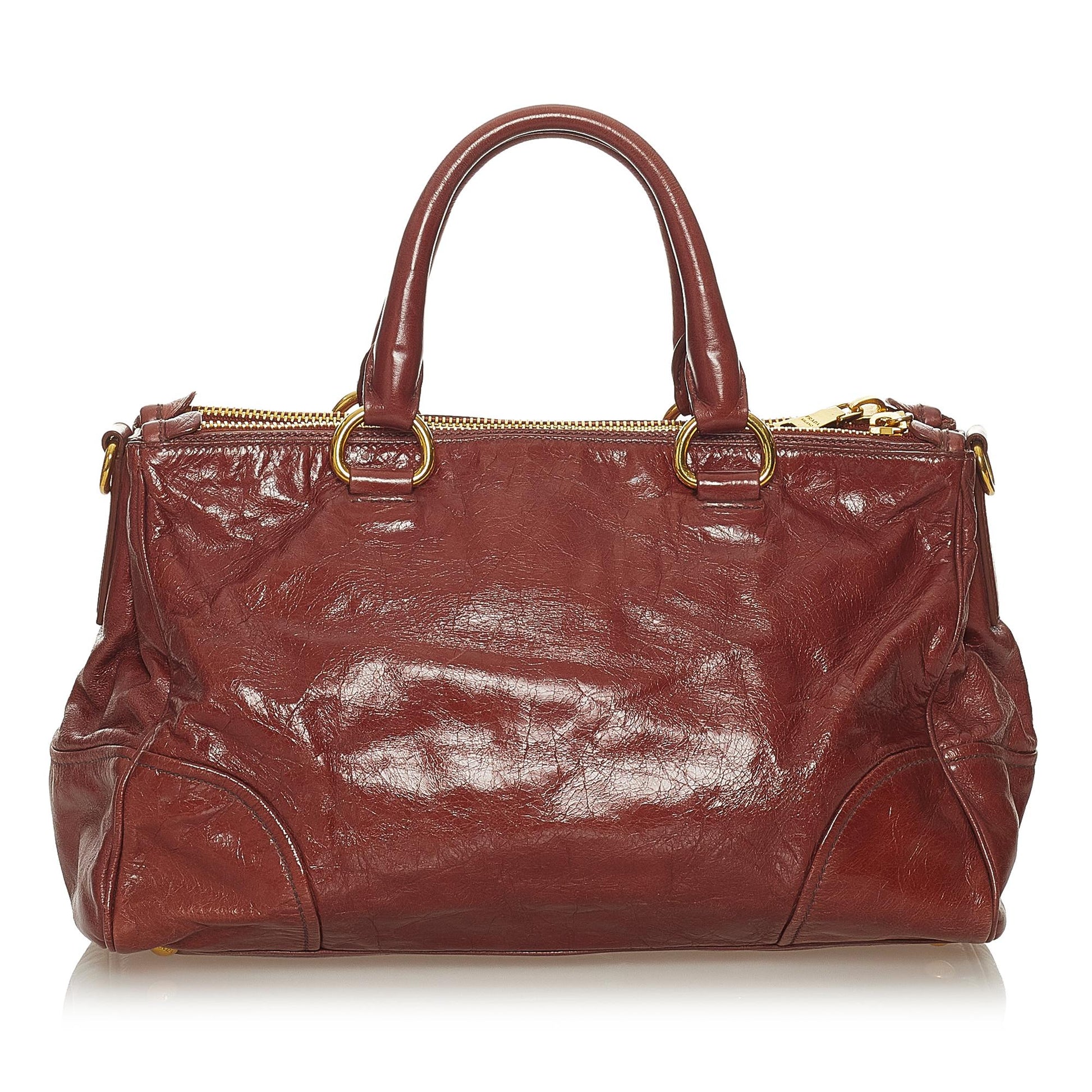 Prada Vitello Shine Satchel Style 29 - Rovelle Bags