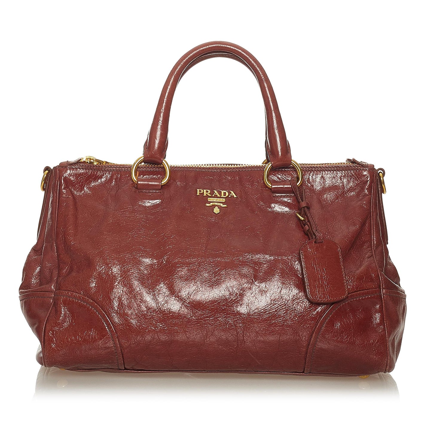 Prada Vitello Shine Satchel Style 29 - Rovelle Bags