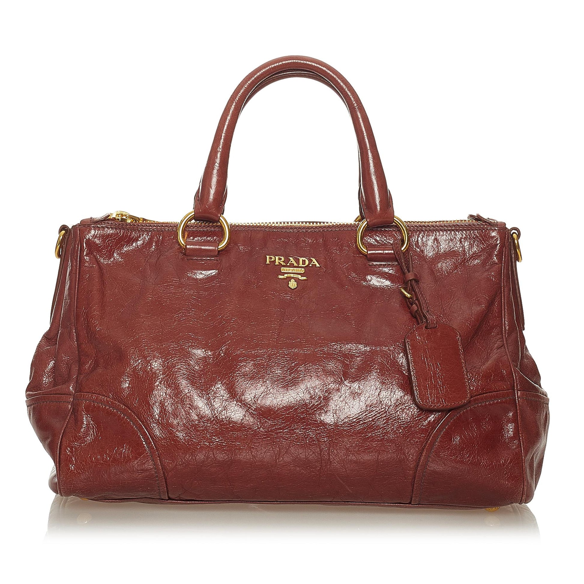 Prada Vitello Shine Satchel Style 29 - Rovelle Bags