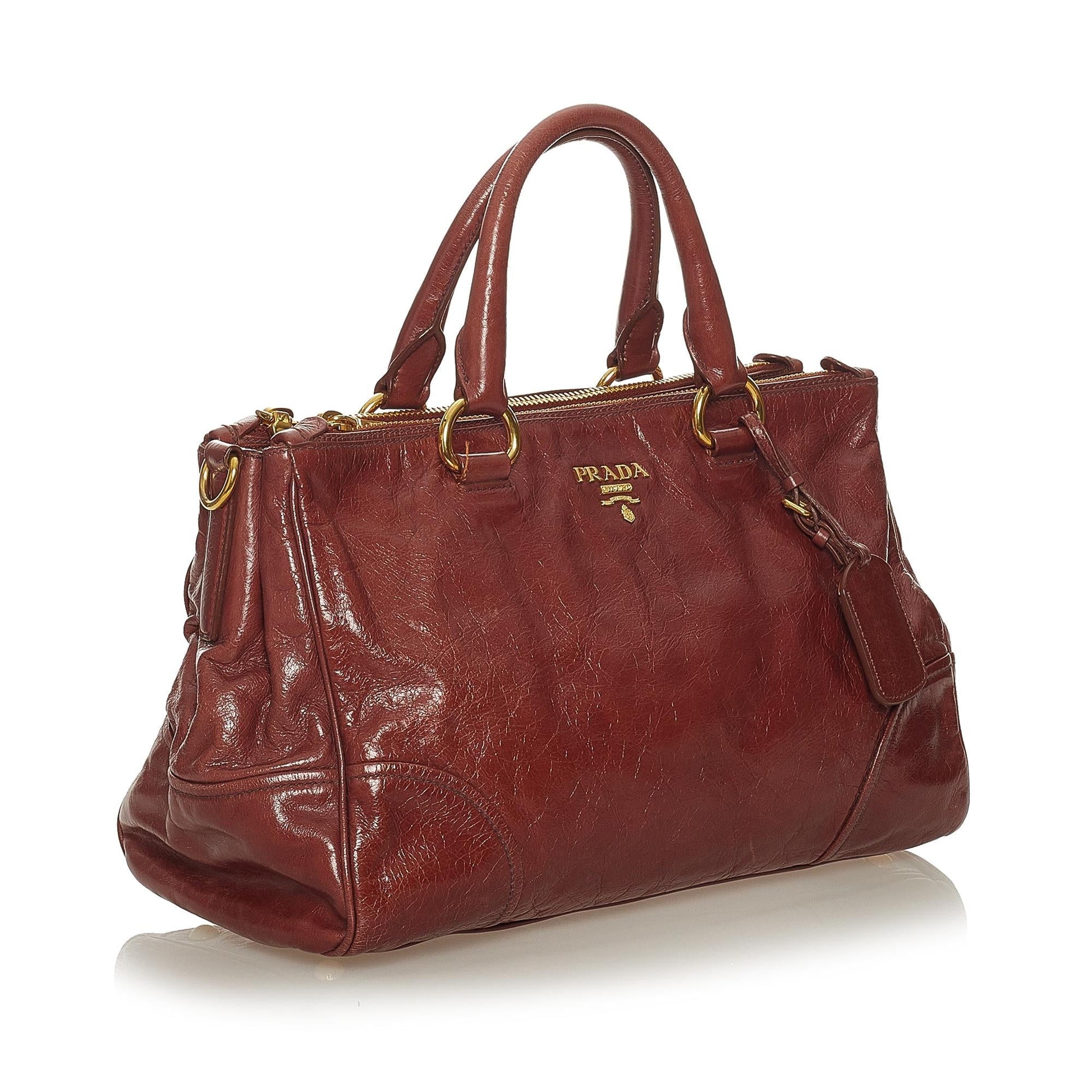 Prada Vitello Shine Satchel Style 29 - Rovelle Bags