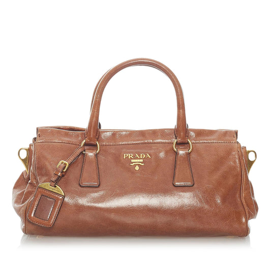 Prada Vitello Shine Satchel Style 15 - Rovelle Bags