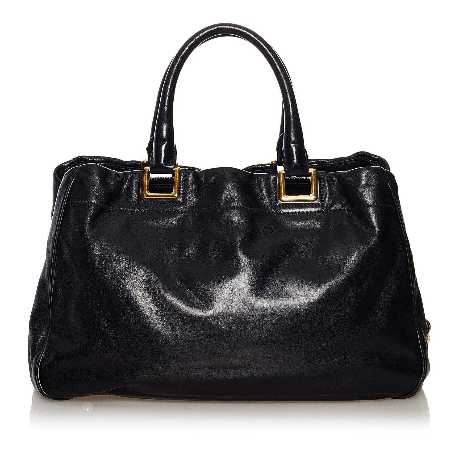 Prada Vitello Shine Satchel Style 14 - Rovelle Bags